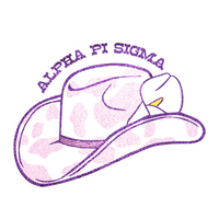 APS Cowgirl Glitter Sticker