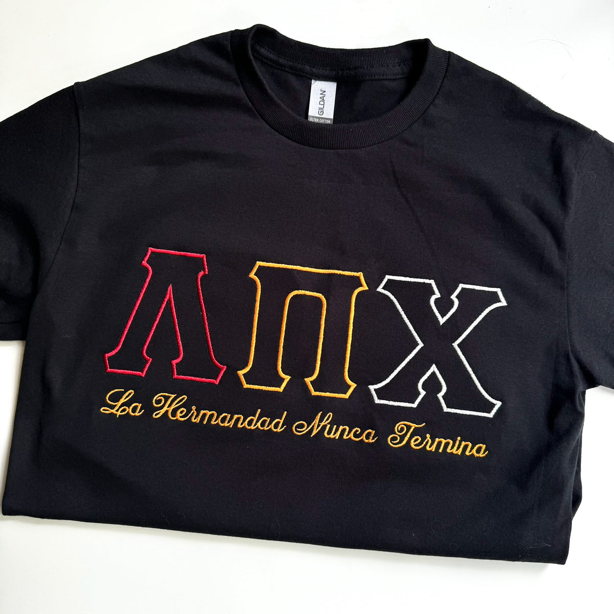 LPC Minimalist Stitched Letter Tee