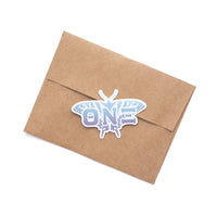 TNX Butterfly Matte Metallic Ombre Sticker