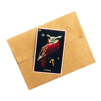 El Búho Lotería Sticker