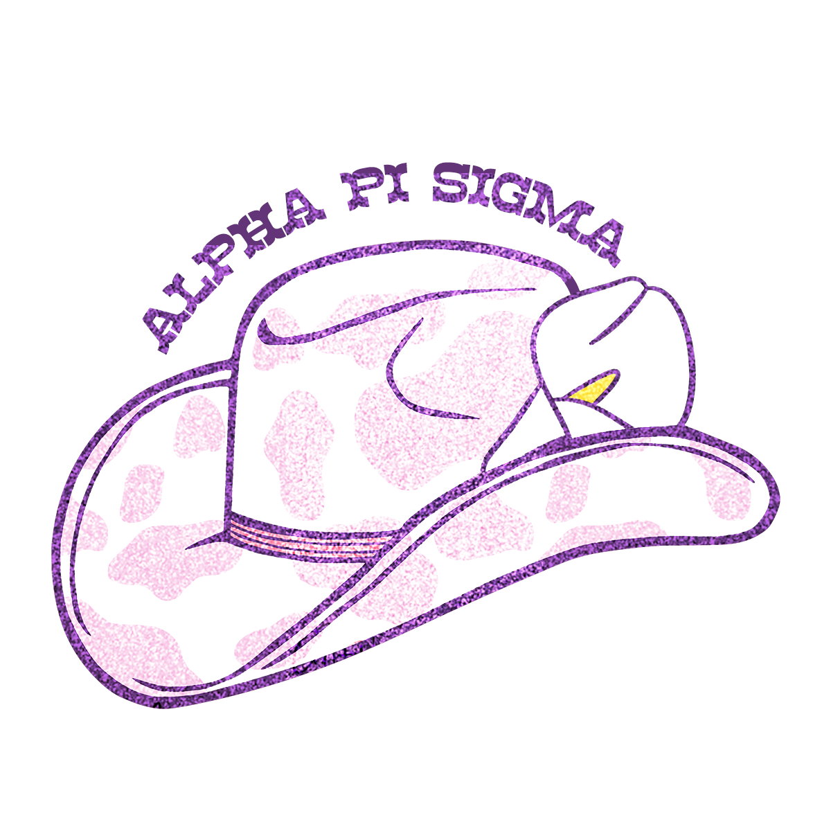 APS Cowgirl Glitter Sticker