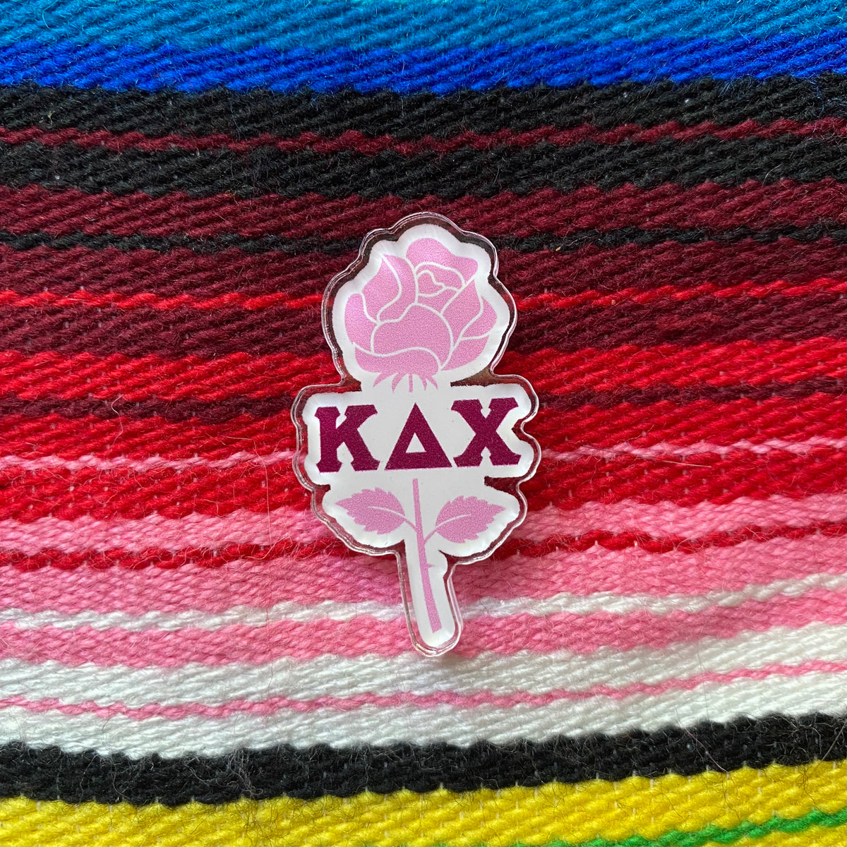 KDChi Rose Acrylic Pin