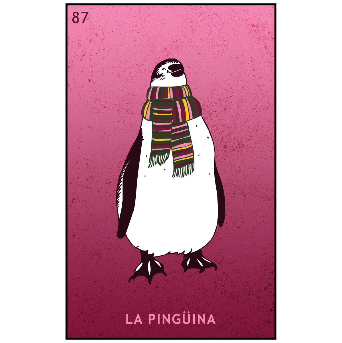 La Pingüina Lotería Sticker