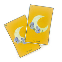 La Luna Lotería Matte Metallic Sticker