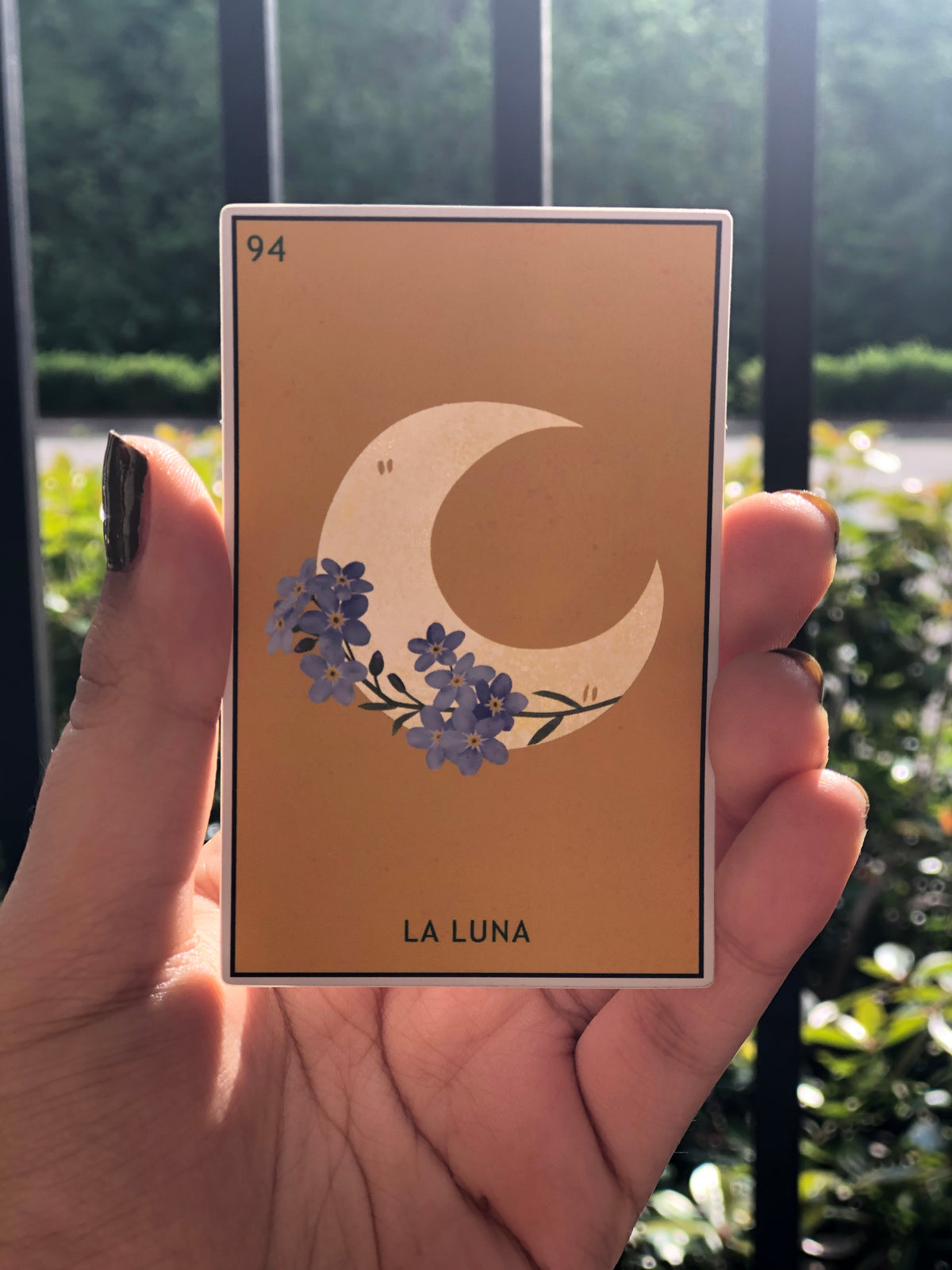 La Luna Lotería Matte Metallic Sticker