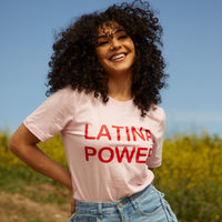 Soft Pink Latina Power Tee