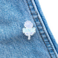 TNX Sterling Rose Acrylic Pin