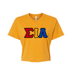 SIA Stitched Letter Crop Top