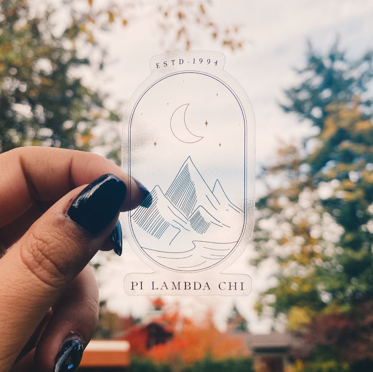 PLC Minimalist Mountains Transparent Sticker