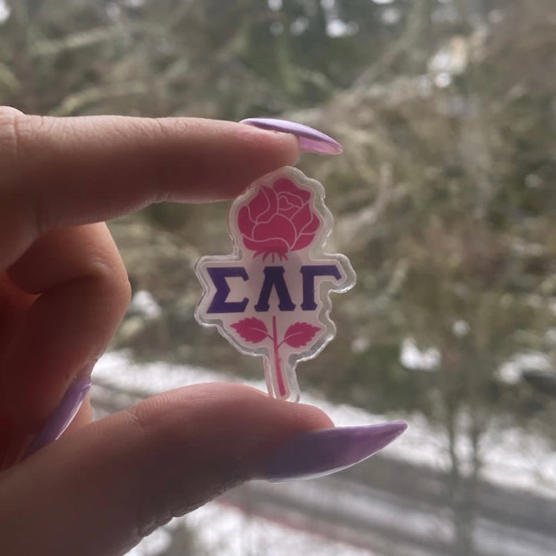 SLG Rose Acrylic Pin