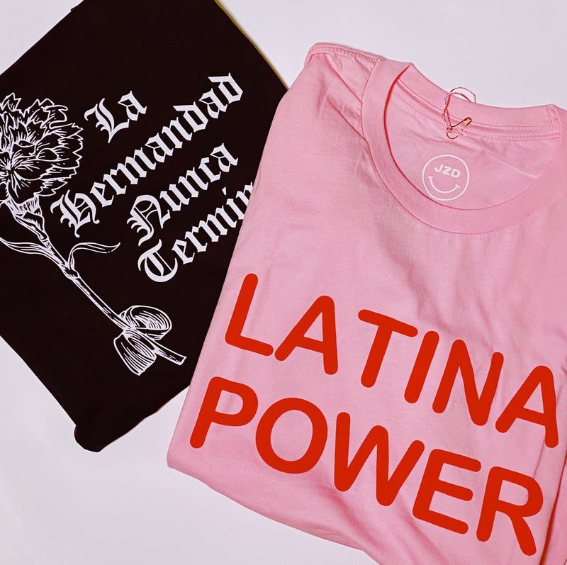 Soft Pink Latina Power Tee