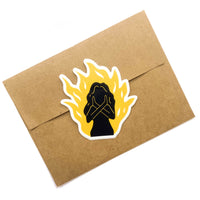 Fire Woman Sticker