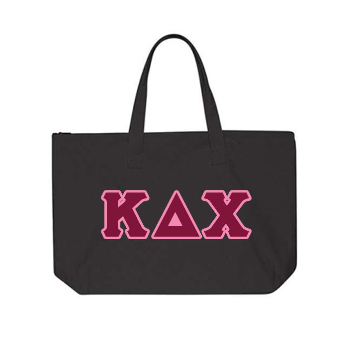 KDChi Zippered Letter Tote