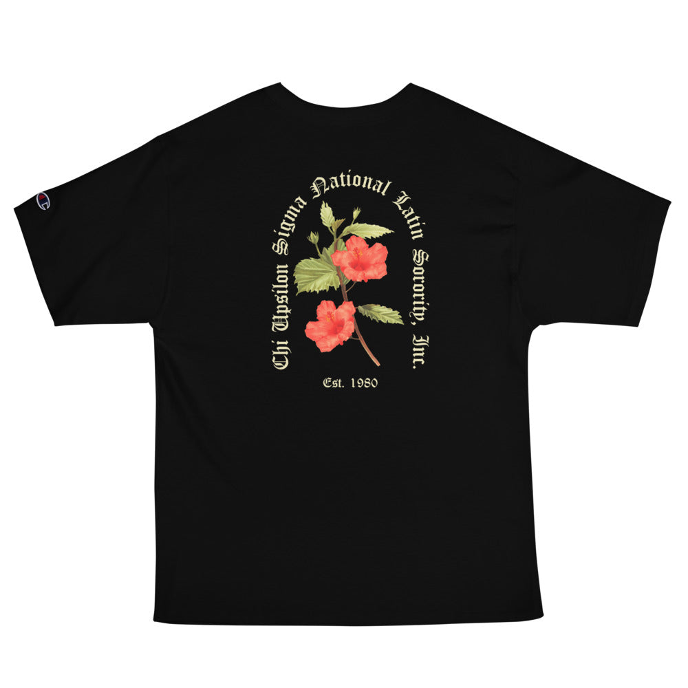 CUS Floral Hibiscus Champion Tee