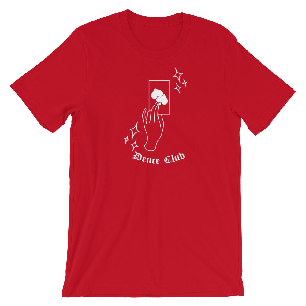 ●DEUCE Deuce Cursive Tee | White – Deuce Brand