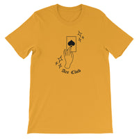 Gold and black Ace Club tee for Greeks #1 NPHC MGC Pi Lambda Chi Sigma Lambda Upsilon Omega Phi Beta