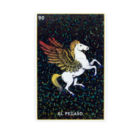 El Pegaso Lotería Glitter Sticker