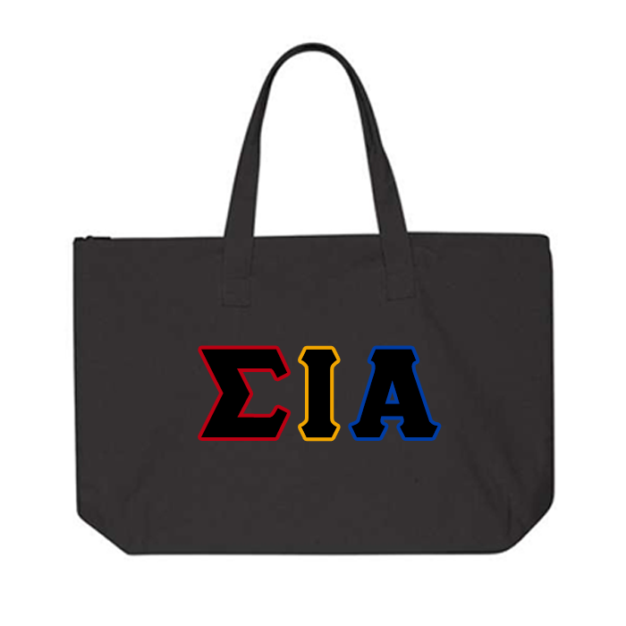 SIA Zippered Letter Tote