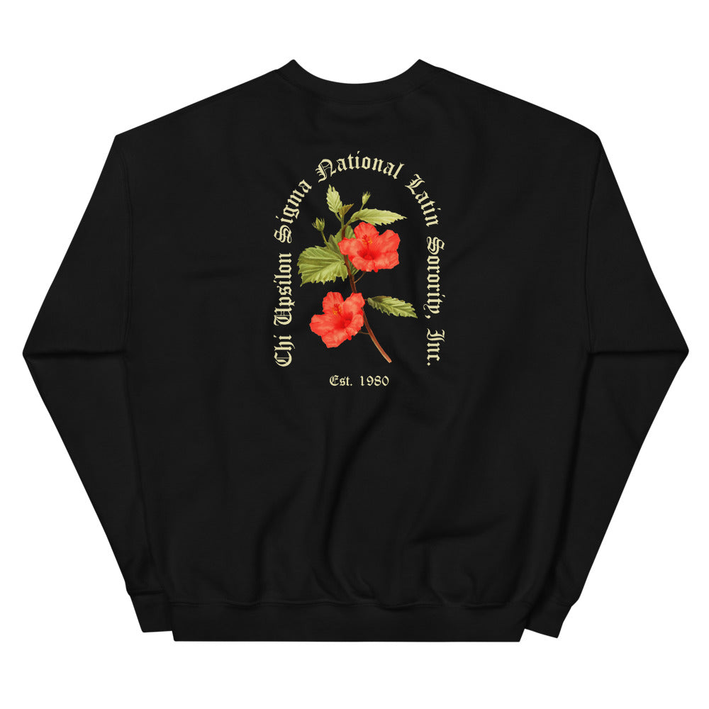 CUS Hibiscus Floral Crewneck